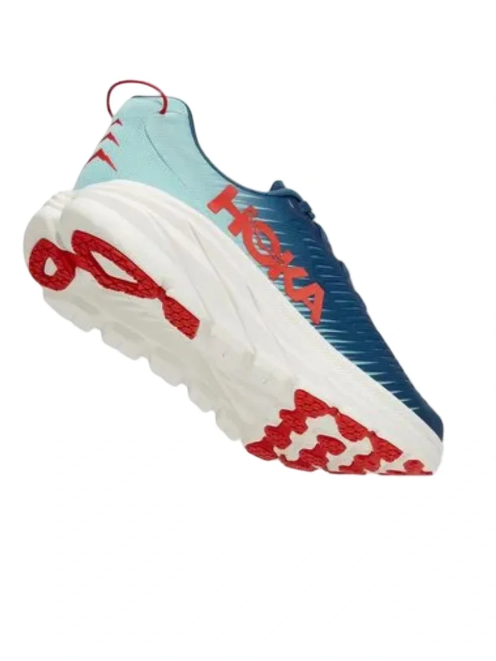 Mens Hoka Rincon 3 Men's Running Shoe - Blue with Coral Logo Size 12D